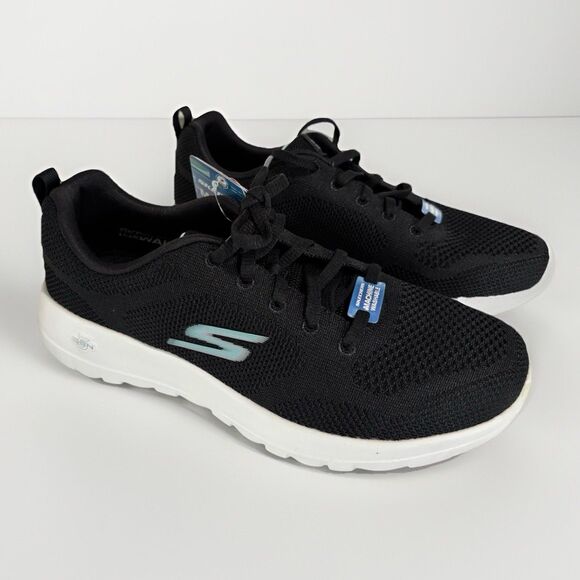 SKECHERS WOMENS GO WALK JOY VIOLET WALKING SHOES WIDE FIT Rd Description  Sz 8 - Picture 1 of 9